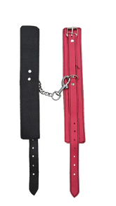 it'spleaZure pink hand cuffs for sensory play and light bondage